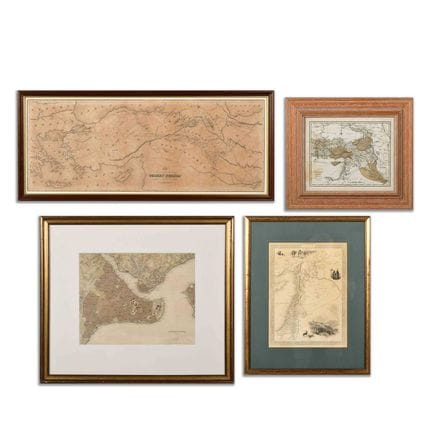 UNA COLLEZIONE DI QUATTRO MAPPE DEL MEDIO ORIENTE 