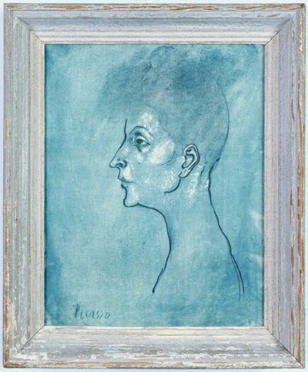 PABLO PICASSO – TESTA DI DONNA
Raro pochoir, firma