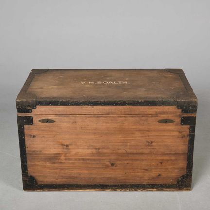 MALETA DE VIAJE DE LA ÚLTIMA ÉPOCA VICTORIANA DE B