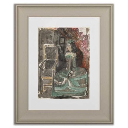 PABLO PICASSO (1881 - 1973) JACQUELINE IN ABITO VE