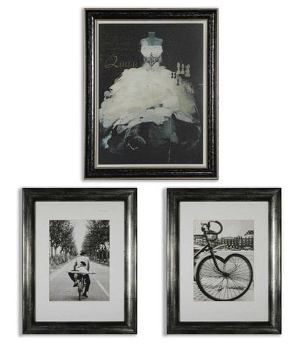 DUE STAMPE FOTOGRAFICHE CON MOTIVO DI BICICLETTA E