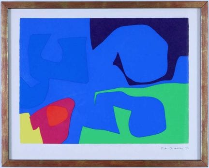 SERIGRAFIA DI PATRICK HERON, GENNAIO 1973, BIGLIET