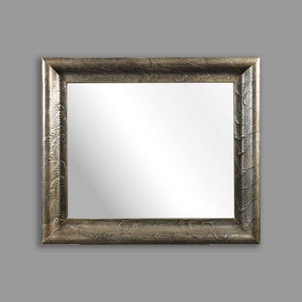 WANDSPIEGEL AUS VERSILBERTEM GESSO, ANFANG DES 20.