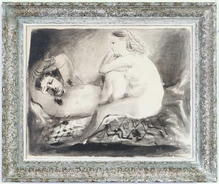 PABLO PICASSO LE DORMEUR
collotipia e pochoir, fir