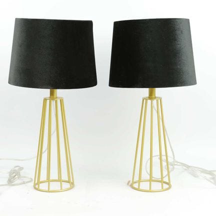 LAMPES DE TABLE, LOT DE DEUX
structure en métal do