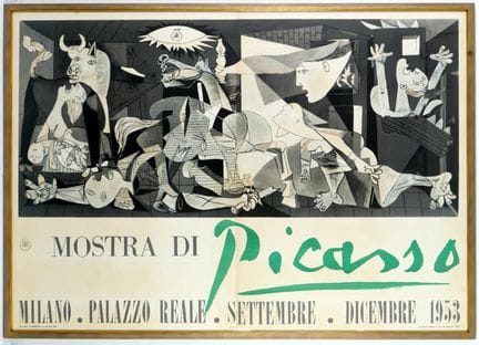 PABLO PICASSO – MOSTRA DI PICASSO, GUERNICA 1953 (
