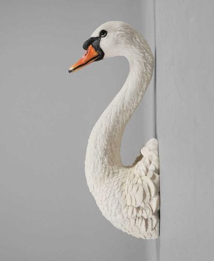 FAUX SWAN WALL RELIEF SCULPTURE
55cm H approx.