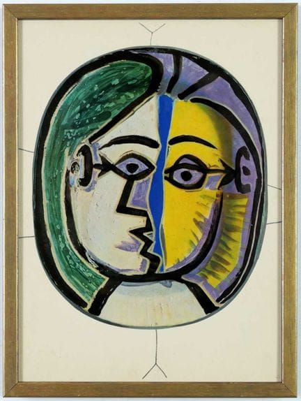 PABLO PICASSO VISAGE
Stampa in quadricromia tratta