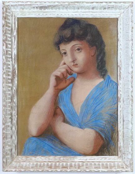 PABLO PICASSO LA FEMME EN BLEU
fotolitografia e po