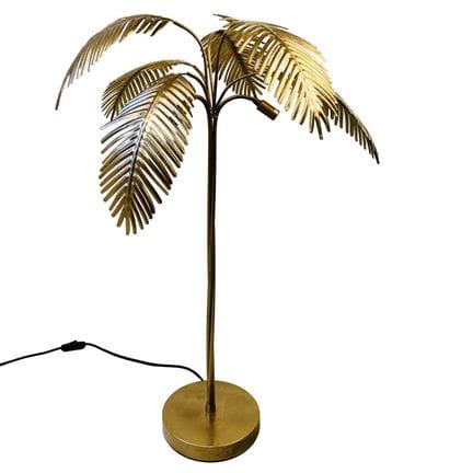 LAMPE DE TABLE « PALMIER » EN MÉTAL DORÉ
65 cm de 