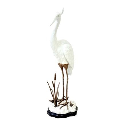 SCULTURA IN CERAMICA RAPPRESENTANTE UNA GRU
70 cm 