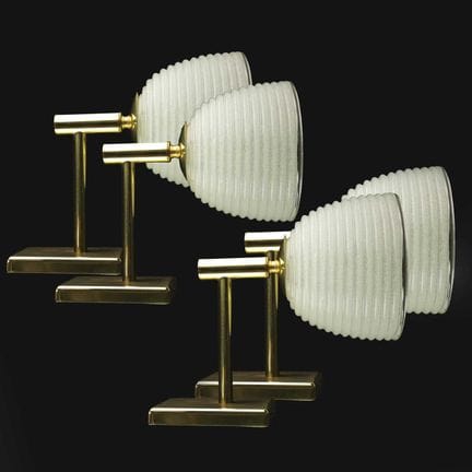 APPLIQUES EN VERRE DE MURANO, LOT DE 4
fixations e