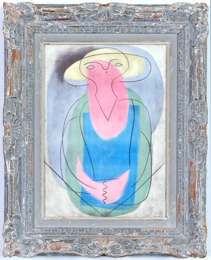 PABLO PICASSO DONNA CON CAPPELLO
litografia e poch
