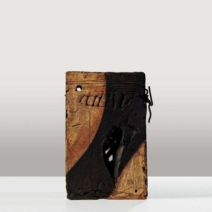 《RUNE》系列 IV
石质陶器与金属丝，创作于 2007 年，陶瓷，高约 50。