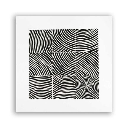 « LABYRINTH IV »
22,5 x 22,5 cm. Linogravure