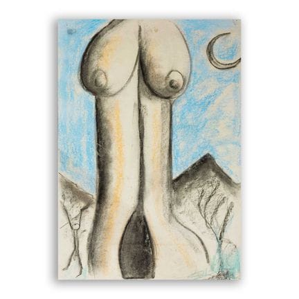 'FREUD ALERT'
59 x 42 cms. Pastel and charcoal on 
