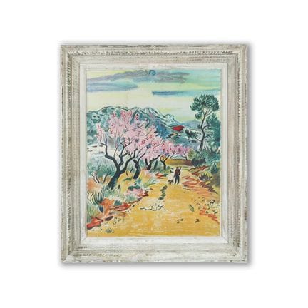 YVES BRAYER (FRANCÉS, 1907-1990) HOMBRE CON PERRO 