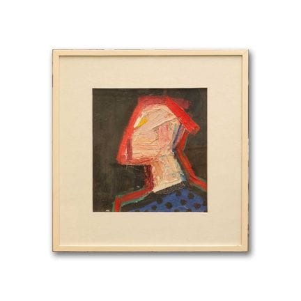 ANTHONY KRIKHAAR (DANOIS, né en 1940) TÊTE 
huile 