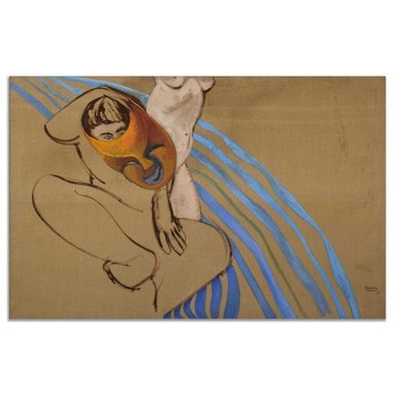 凯文·皮尔什（澳大利亚，1951年出生）《人物研究》
布面油画，署名“Pearsh 73”，122厘