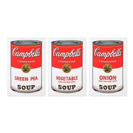 ANDY WARHOL, «SUNDAY B. MORNING», LÁMINAS DE SOPA 