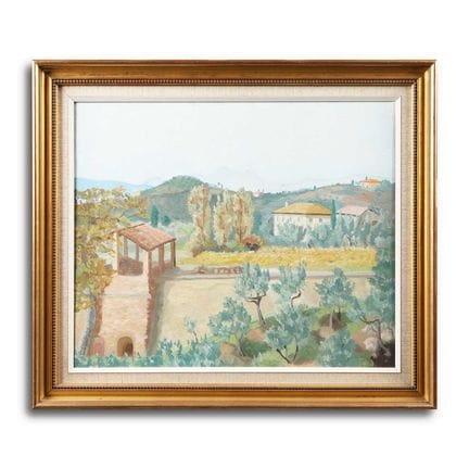 PAYSAGE TOSCAN DE L'ÉCOLE DU XXe SIÈCLE 
huile sur