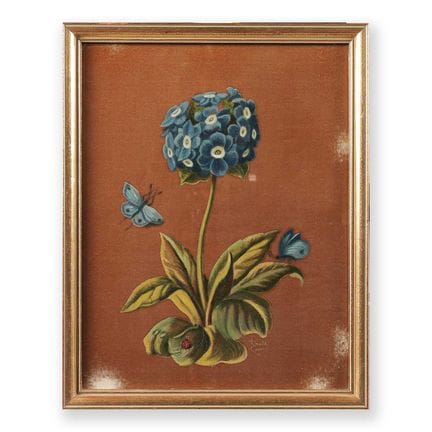 RONALD CARR (XXe SIÈCLE) FLEURS ET PAPILLONS 
pein