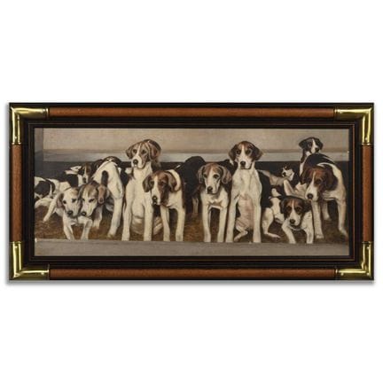 A.L. DUVALL (BRITANNIQUE) FOXHOUNDS 
huile sur toi