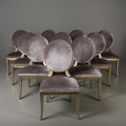ATTRIBUTED TO ANDREW MARTIN DINING CHAIRS, A SET O