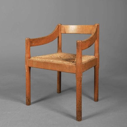 AFTER VICO MAGISTRETTI CARIMATE STYLE CHAIR 
woode