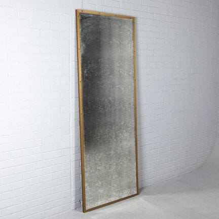RESTORATION HARDWARE BISTRO ANTIQUED GLASS FLOOR M