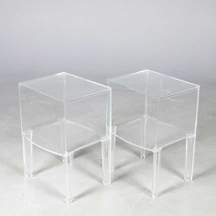 KARTELL SMALL GHOST BUSTER SIDE TABLES, A PAIR 
by