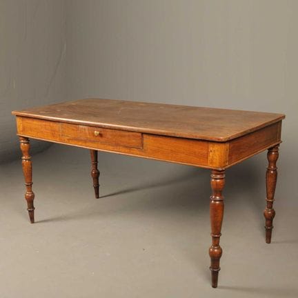 FARMHOUSE PREPARATION TABLE 
of tall proportions, 