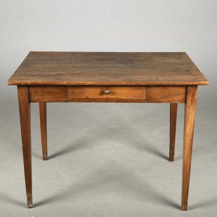 19TH CENTURY FRENCH PROVINCIAL POPLAR SIDE TABLE 
