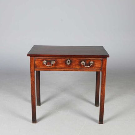 GEORGE III MAHOGANY WRITING TABLE 
circa 1780, wit