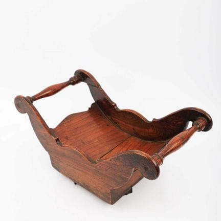 GEORGE III ELM CHEESE COASTER 
on revolving base, 
