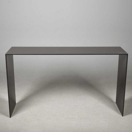 ATTRIBUTED TO GLAS ITALIA SI02 BRIDGE CONSOLE TABL