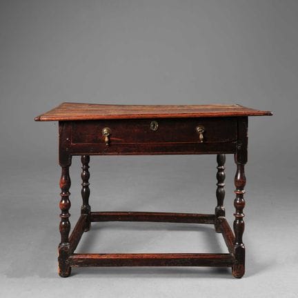 18TH CENTURY ENGLISH FRUITWOOD SIDE TABLE 
single 