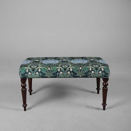 19TH CENTURY STYLE STOOL 
Morris and Co Helena vel