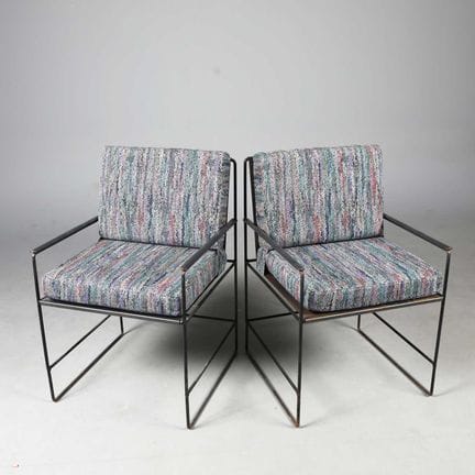 MISSONI FABRIC UPHOLSTERED ITALIAN MINIMALIST ARMC