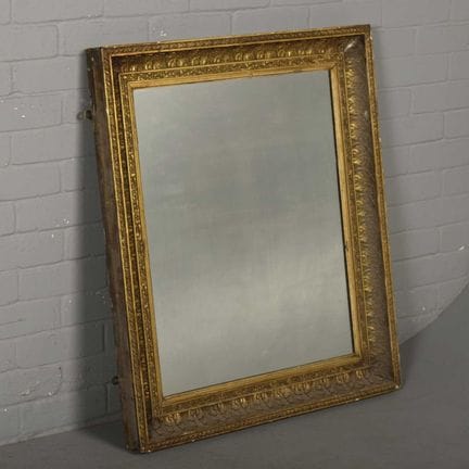 19TH CENTURY GILTWOOD AND GESSO WALL MIRROR 
recta