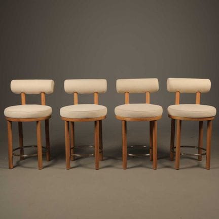 ATTRIBUTED TO COLLECTOR MOCA BAR CHAIRS, A SET OF 