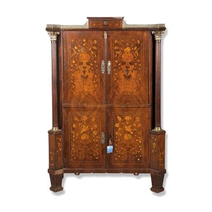 LATE 18TH CENTURY DUTCH SECRETAIRE 
Mahogany and m