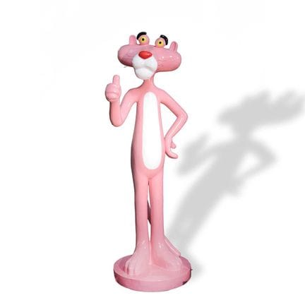 FIGURA DE LA PANTERA ROSA 
de fibra de vidrio, de 