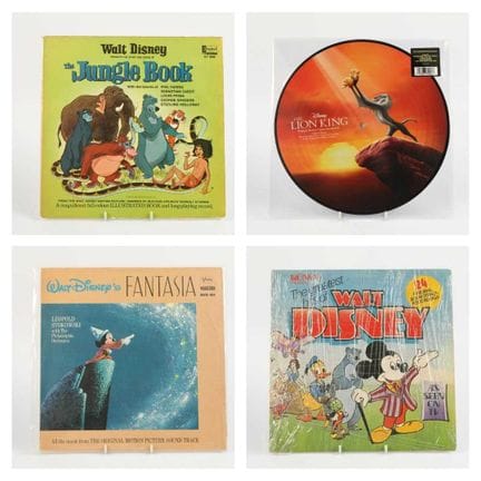4 LP DE VINILO CON BANDAS SONORAS DE PELÍCULAS DE 