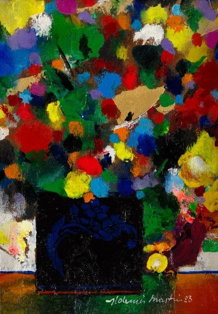 Aldemir Martins Punnet acrylic on wood 30 x 22 cm 