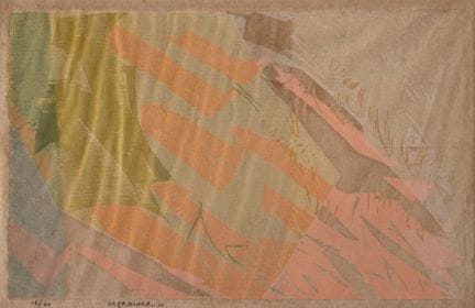 Fayga Ostrower. Grabado en papel sin título, 28 x 