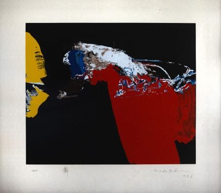 Manabu Mabe. Serigrafía sin título. 70 x 78 cm. Fi
