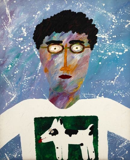 Angelo de Aquino Self-portrait oil on canvas 80 x 