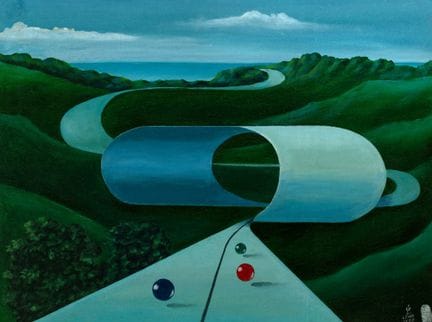 Walter Lewy Untitled oil on canvas 60 x 80 cm sign