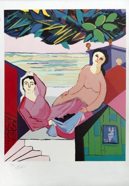 Cícero Dias, «Womenfolk», serigrafía, 109 x 74 cm,